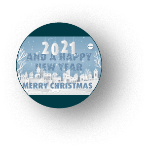 Animierte Winterlandschaft mit Weihnachts- und Neujahrsgru 